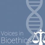 Voices in bioethics podcast logo